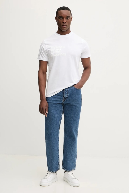 Karl Lagerfeld t-shirt bawełniany 561241.755061 biały SS26
