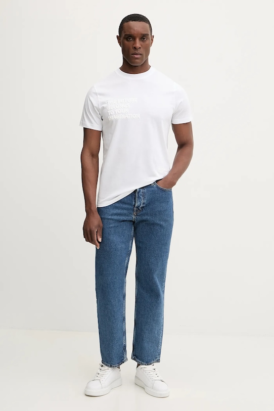 Karl Lagerfeld t-shirt bawełniany 561241.755061 biały SS26