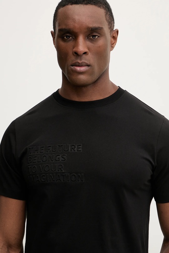 Karl Lagerfeld t-shirt bawełniany czarny 561241.755061