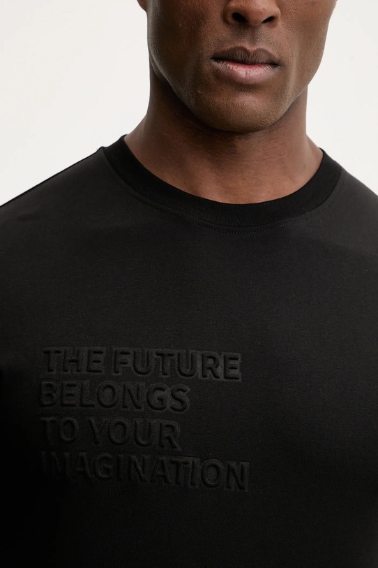 Karl Lagerfeld t-shirt bawełniany 561241.755061 czarny