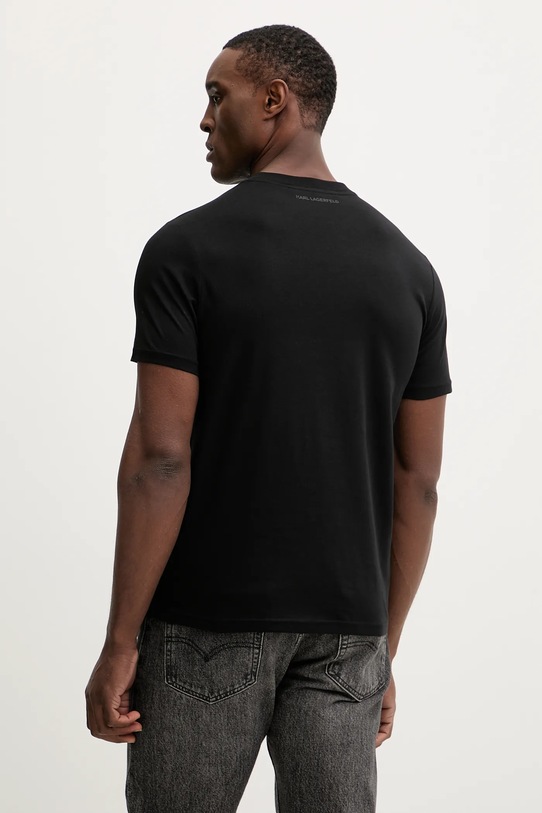 Odzież Karl Lagerfeld t-shirt bawełniany 561252.755070 czarny