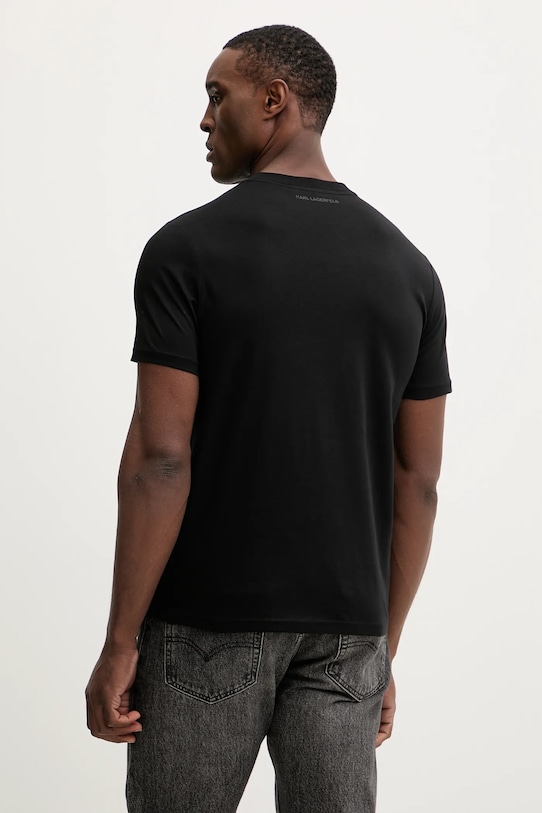 Odzież Karl Lagerfeld t-shirt bawełniany 561252.755070 czarny