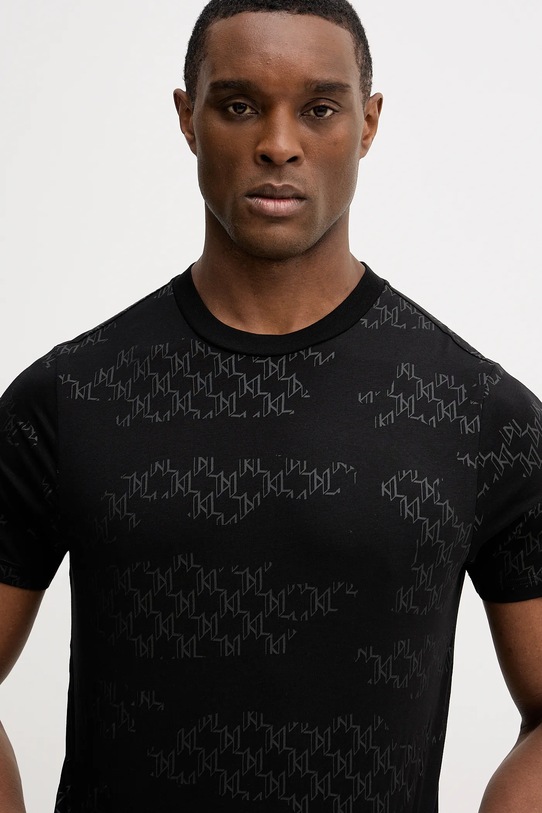 Bavlněné tričko Karl Lagerfeld černá 561251.755071