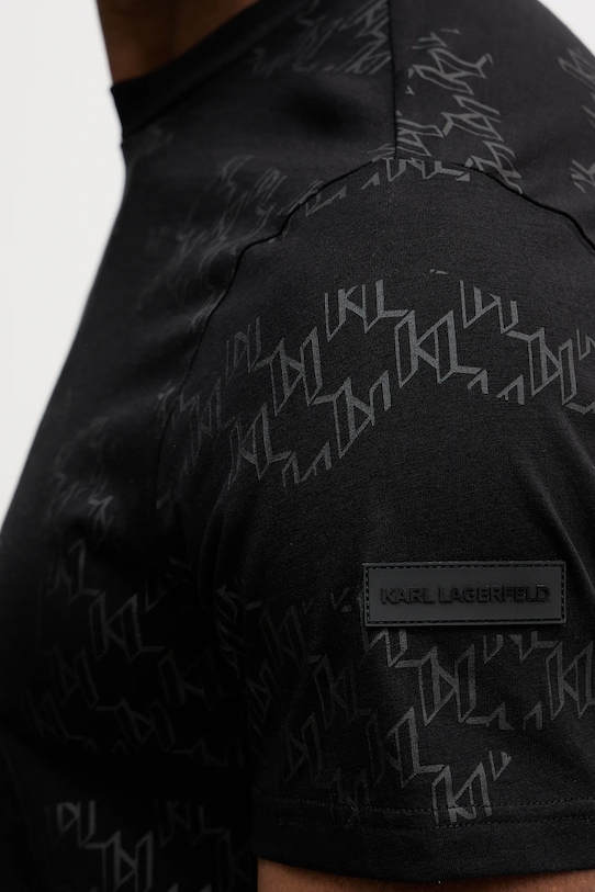 Bavlněné tričko Karl Lagerfeld 561251.755071 černá