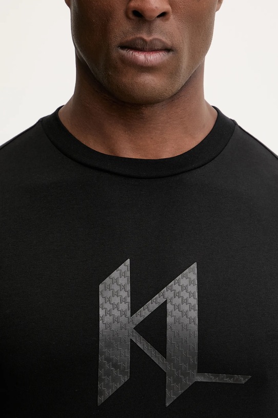Bavlněné tričko Karl Lagerfeld 561252.755072 černá