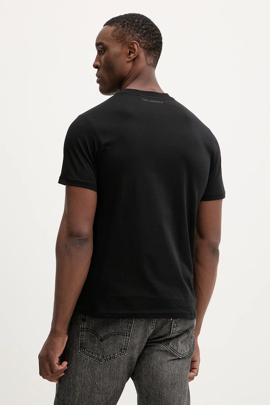 Oblečení Bavlněné tričko Karl Lagerfeld 561252.755075 černá