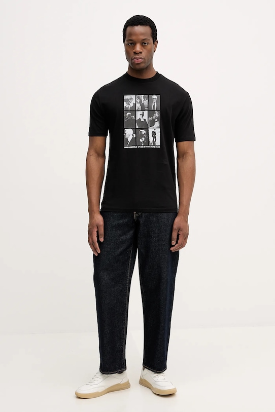 Karl Lagerfeld t-shirt bawełniany 561225.755149 czarny SS26