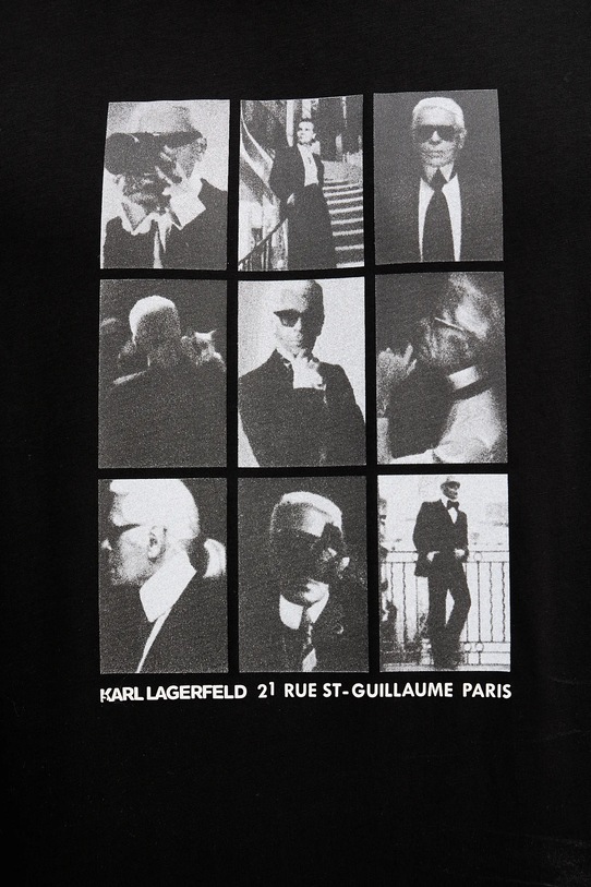 Karl Lagerfeld t-shirt bawełniany 561225.755149 czarny