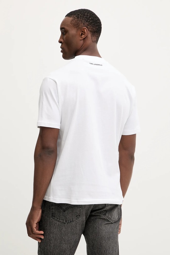 Odzież Karl Lagerfeld t-shirt bawełniany 561252.755173 biały