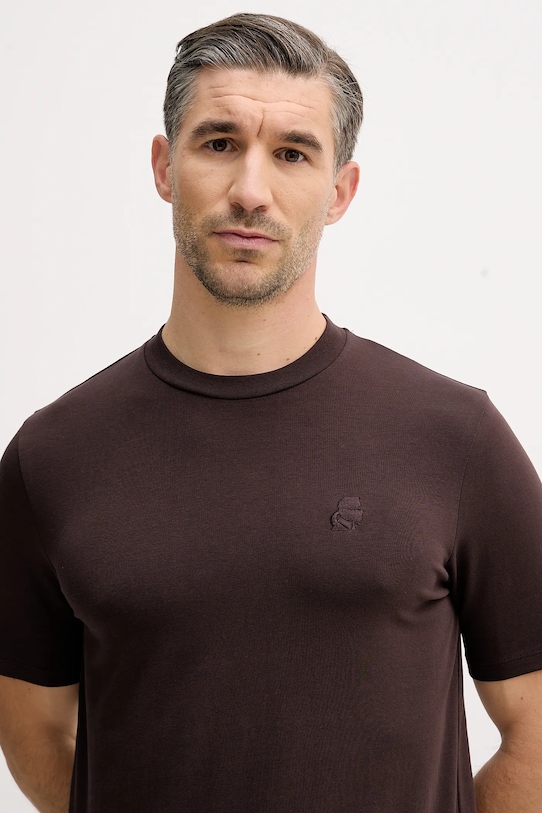 Μπλουζάκι Karl Lagerfeld καφέ 561221.755750