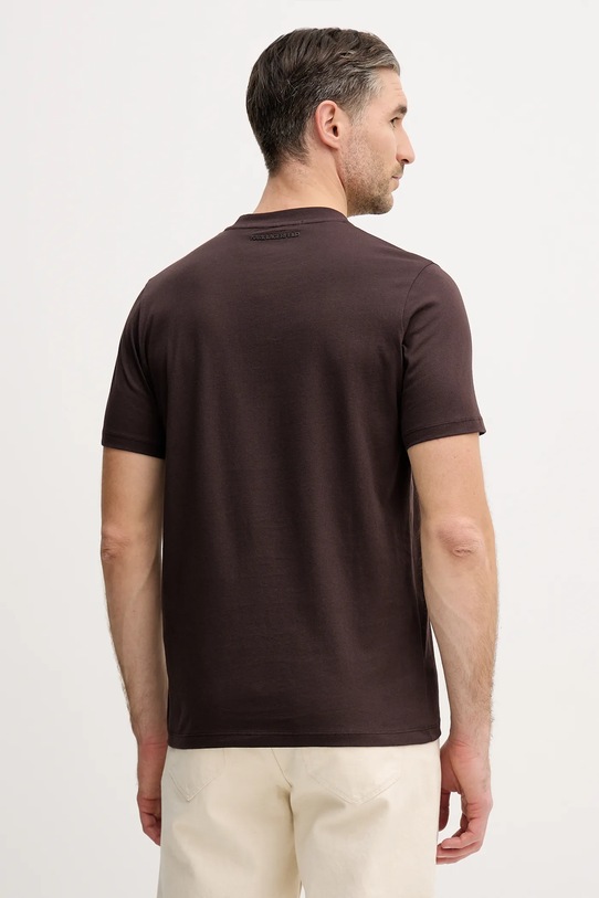 Odzież Karl Lagerfeld t-shirt bawełniany 561224.755710 brązowy
