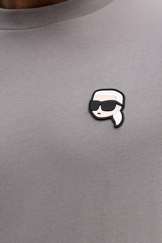 Karl Lagerfeld t-shirt bawełniany 561224.755710 szary