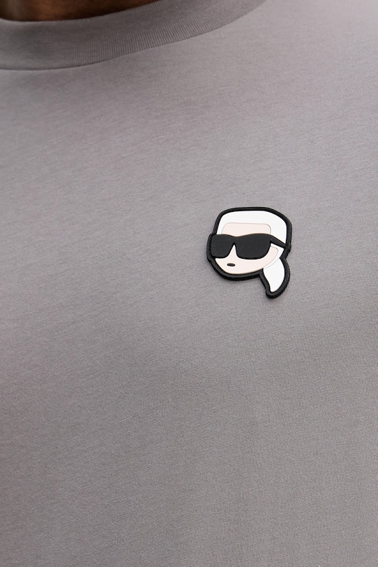 Karl Lagerfeld t-shirt bawełniany 561224.755710 szary