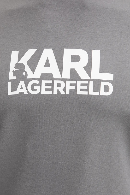 Karl Lagerfeld t-shirt bawełniany 561235.755780 szary