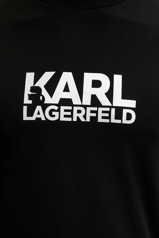 Karl Lagerfeld t-shirt bawełniany 561235.755780 czarny