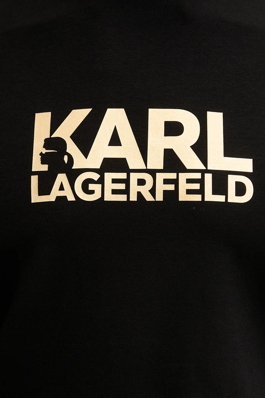 Karl Lagerfeld t-shirt bawełniany 561235.755780 czarny