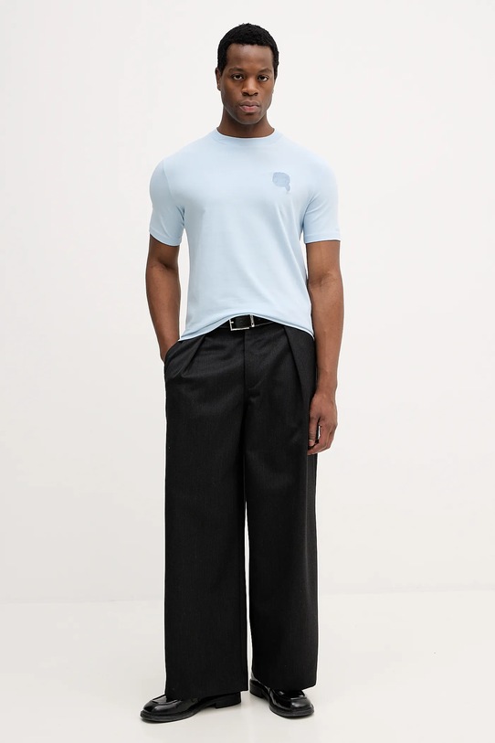 Tričko Karl Lagerfeld 561235.755023 modrá SS26