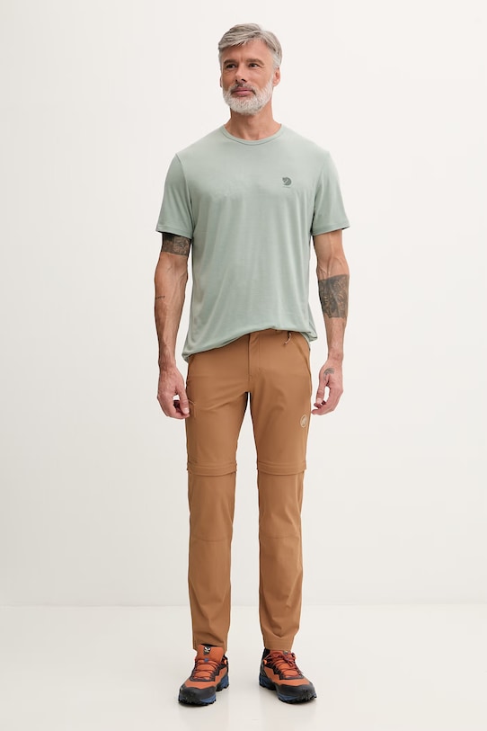 Fjallraven T-shirt męski z lyocellem High Coast F12600318 zielony SS26