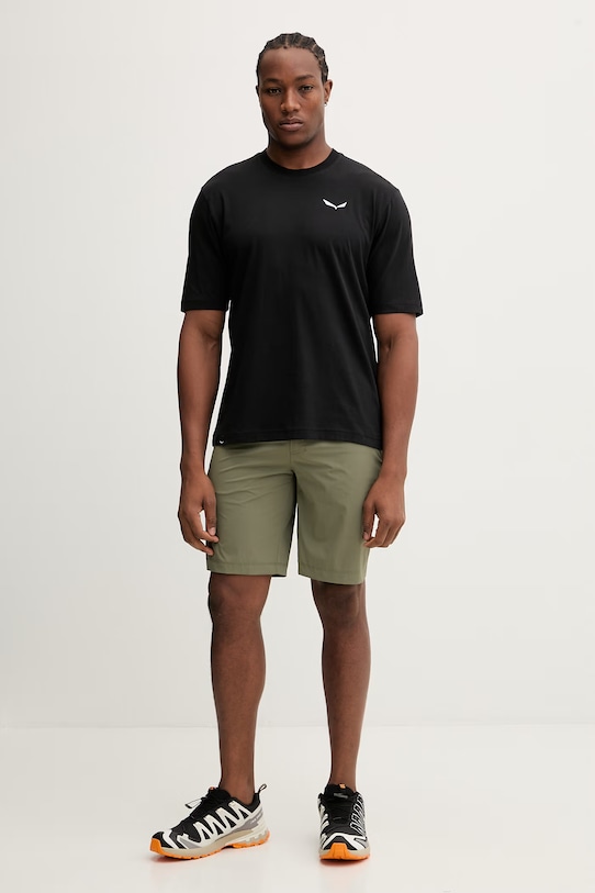 Športna kratka majica Salewa EAGLE LOOSE 00.0000029320 črna SS26