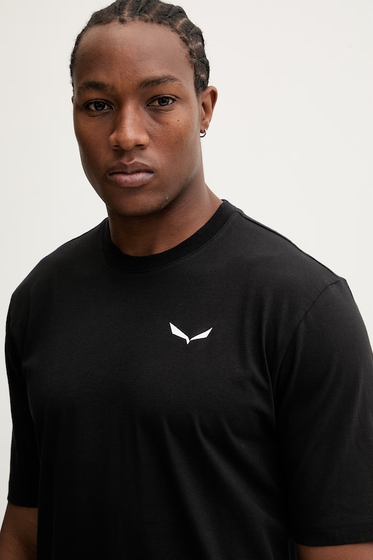 Športna kratka majica Salewa EAGLE LOOSE črna 00.0000029320