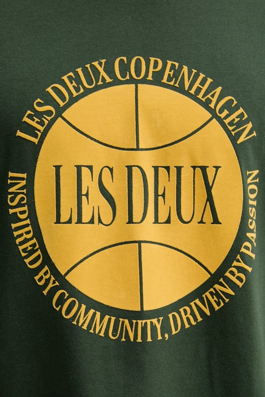 Bavlněné tričko Les Deux 1000971 zelená