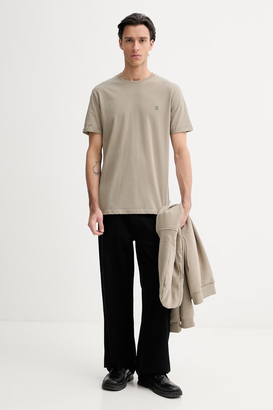 Bavlněné tričko Les Deux Norregaard 1001464 zelená SS26