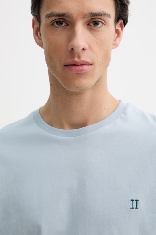 Bavlněné tričko Les Deux Norregaard modrá 1001464