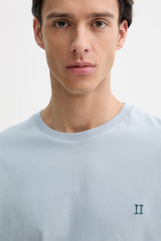 Bavlněné tričko Les Deux Norregaard modrá 1001464