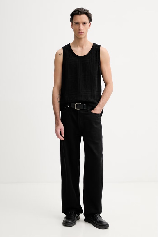 Top Les Deux Huxley 1001497. μαύρο SS26