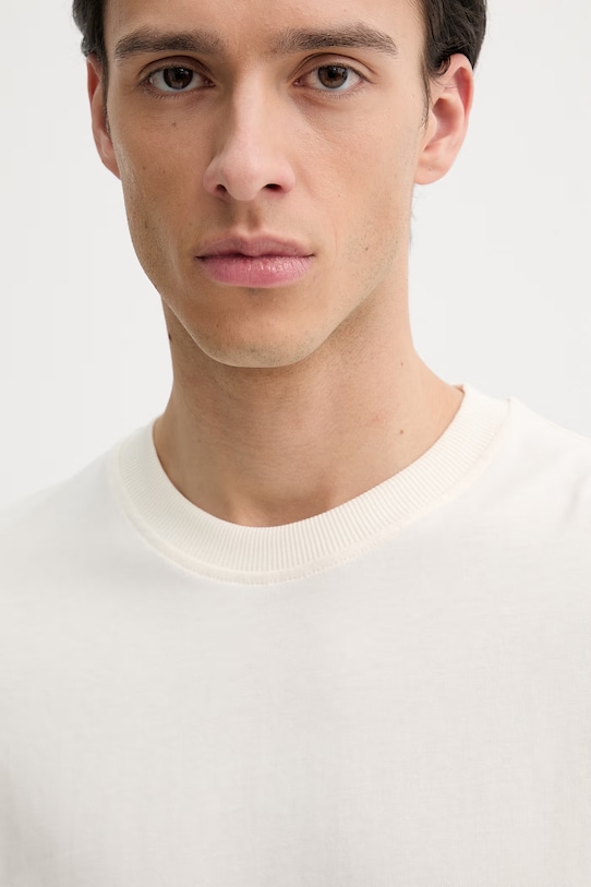 Bavlněné tričko Les Deux Ben béžová 1001565