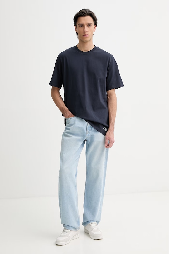 Les Deux t-shirt in cotone Ben 1001565 blu navy SS26