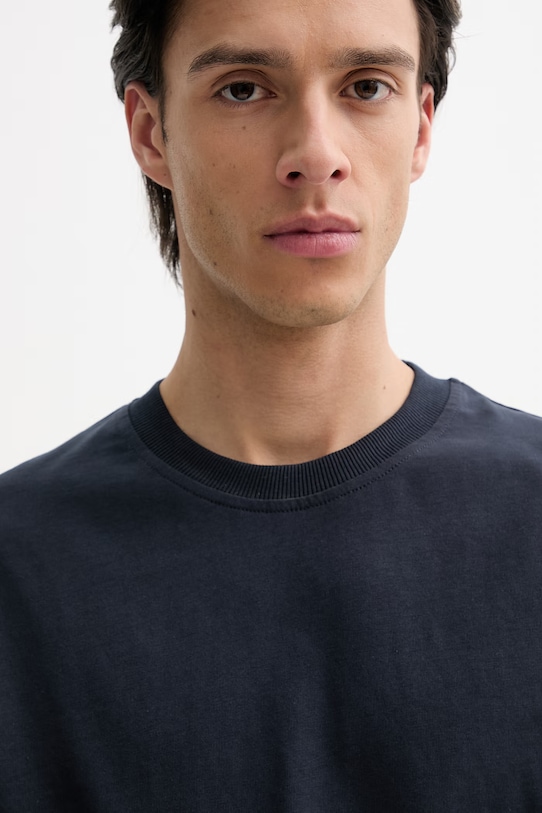 Les Deux t-shirt in cotone Ben blu navy 1001565