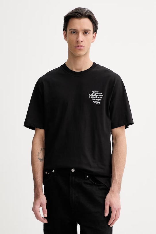 Oblečení Bavlněné tričko Les Deux Ben 1001576 černá