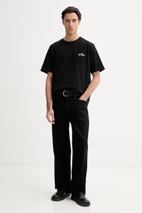 Bavlnené tričko Les Deux Wild 1002138 čierna SS26