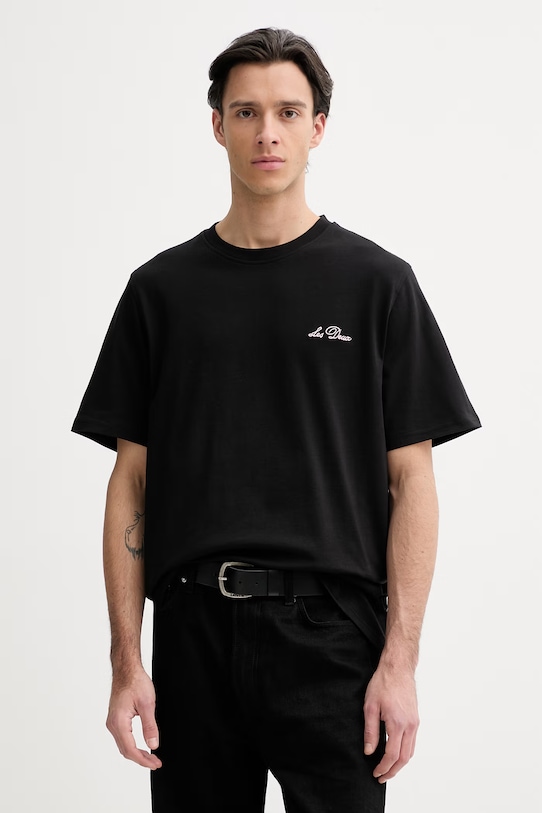 Oblečenie Bavlnené tričko Les Deux Wild 1002138 čierna