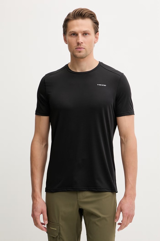 Viking T-shirt trekkingowy męski Tover czarny 500/28/4666