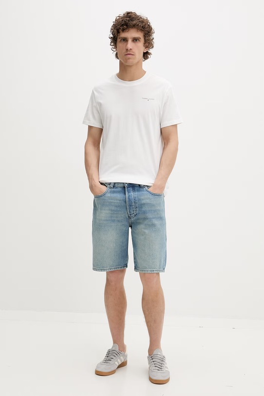 Odzież Tommy Jeans T-shirt męski bawełniany 2-pack DM0DM22316 czarny