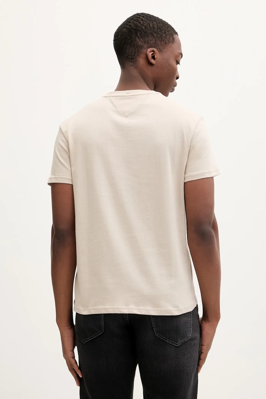 Odzież Tommy Jeans t-shirt bawełniany DM0DM22317 beżowy