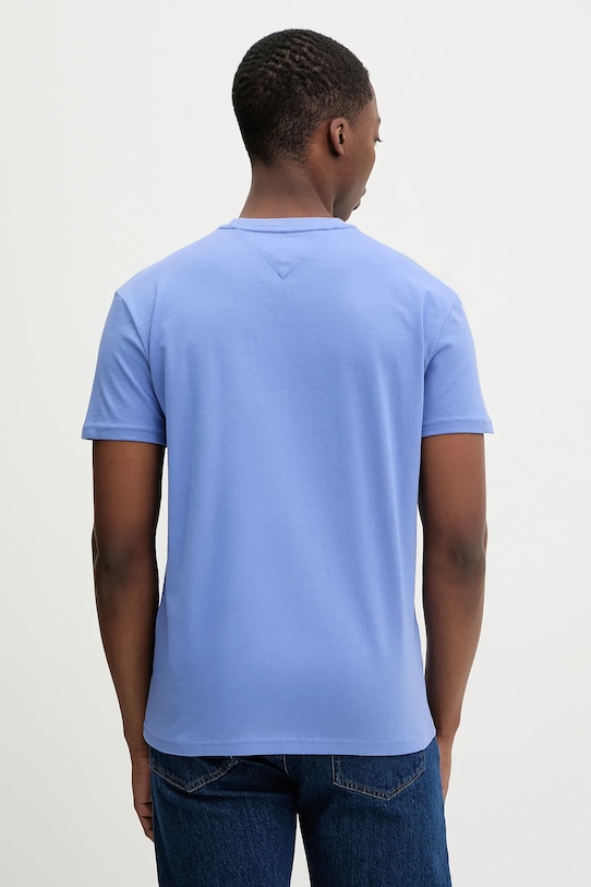 Odzież Tommy Jeans t-shirt bawełniany DM0DM22317 fioletowy