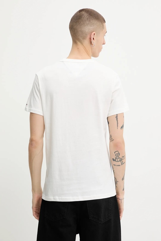 Odzież Tommy Jeans t-shirt bawełniany DM0DM22321 beżowy