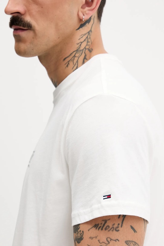 Tommy Jeans t-shirt bawełniany DM0DM22322 biały