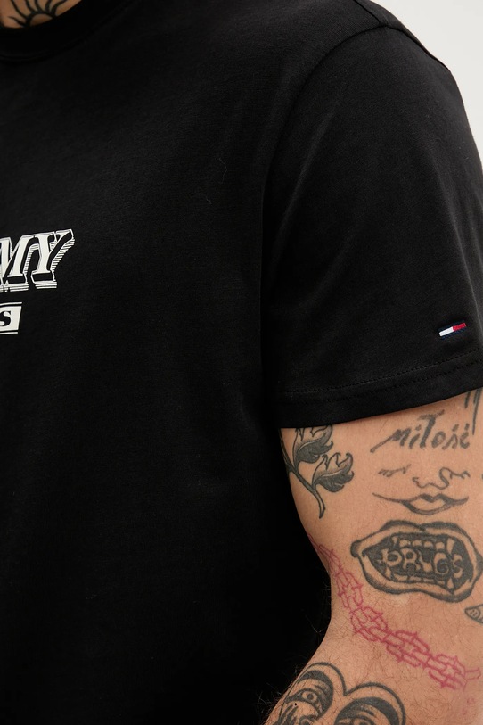 Tommy Jeans t-shirt bawełniany DM0DM22322 czarny
