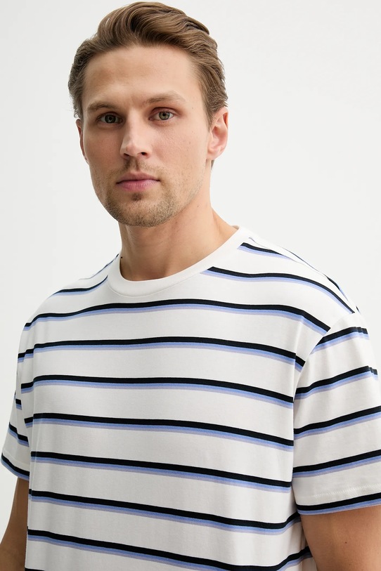 Βαμβακερό μπλουζάκι Tommy Jeans λευκό DM0DM22325