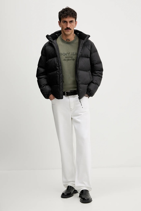 Tommy Jeans t-shirt bawełniany DM0DM22330 zielony SS26