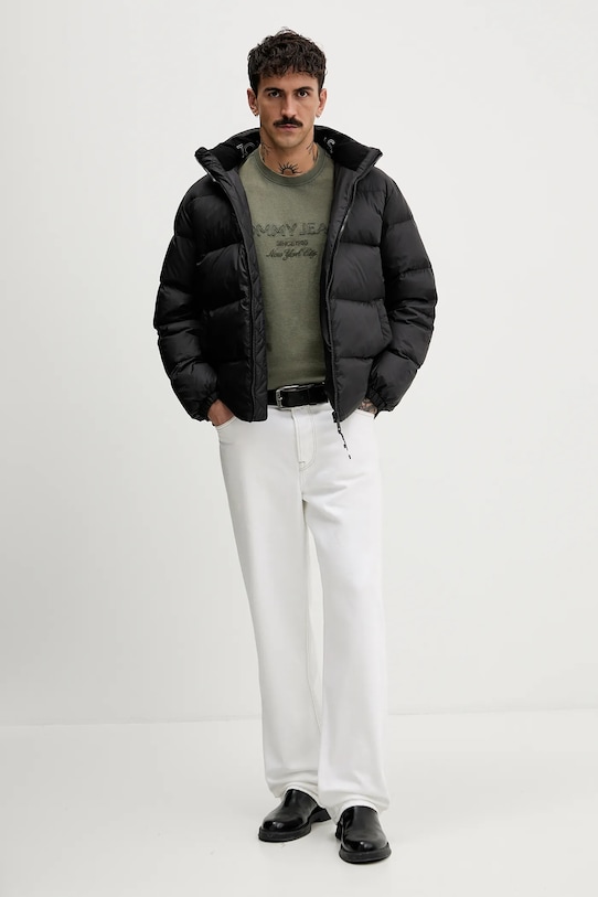 Tommy Jeans t-shirt bawełniany DM0DM22330 zielony SS26