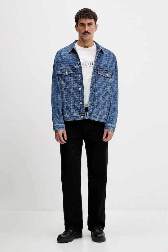 Tommy Jeans t-shirt bawełniany DM0DM22333 beżowy SS26