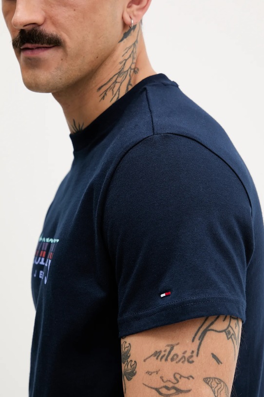 Tommy Jeans t-shirt bawełniany DM0DM22333 granatowy
