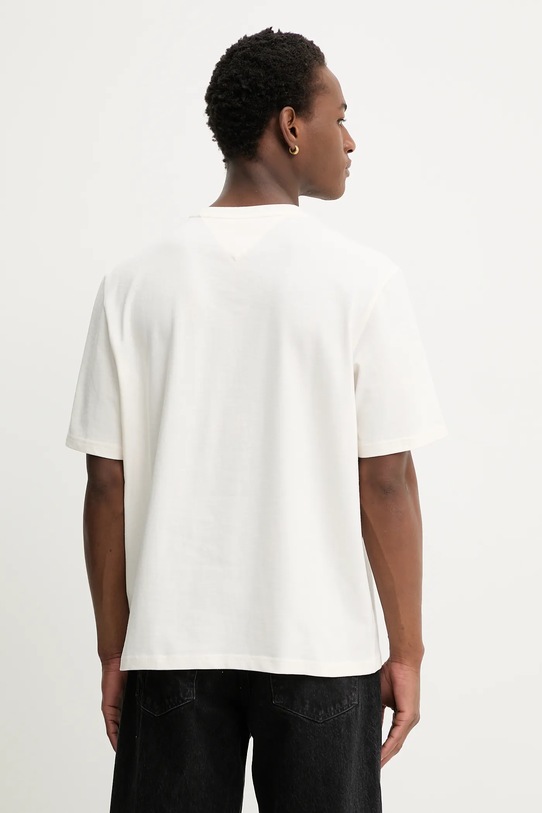 Одежда Хлопковая футболка Tommy Jeans DM0DM22463 бежевый