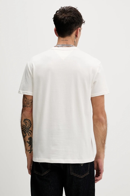 Odzież Tommy Jeans t-shirt bawełniany DM0DM22645 beżowy