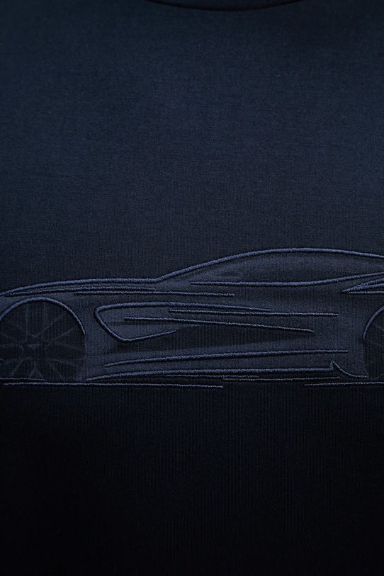 BOSS t-shirt bawełniany C-Taut 242_AM 50555828 granatowy